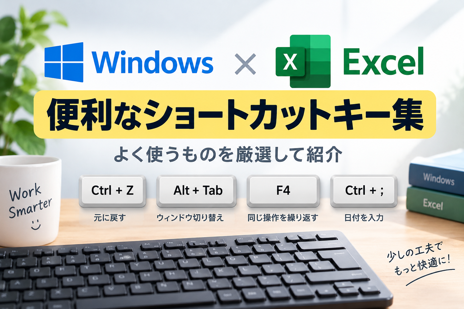 WindowsとExcelの便利なショートカットキーを紹介する記事